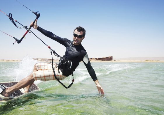 Sporty wodne w Egipcie - kiteboarding