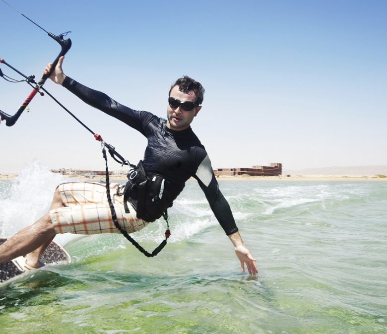 Sporty wodne w Egipcie - kiteboarding